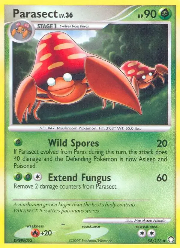 Parasect - Pokemon Mysterious Treasures #58