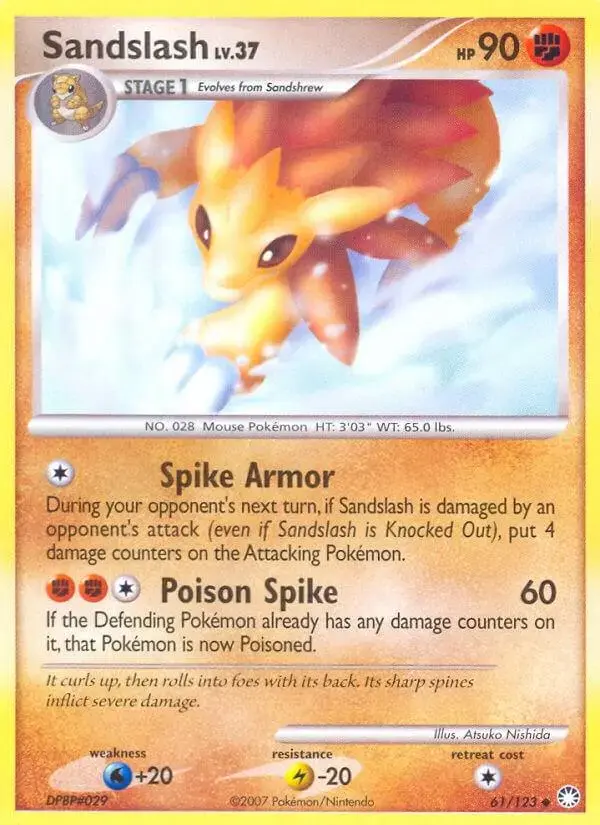 Sandslash - Pokemon Mysterious Treasures #61