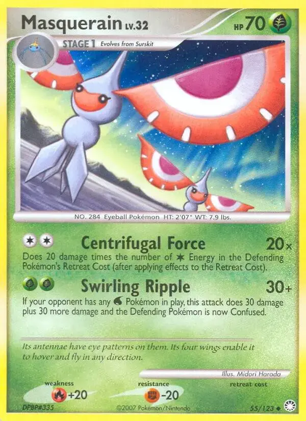 Masquerain - Pokemon Mysterious Treasures #55
