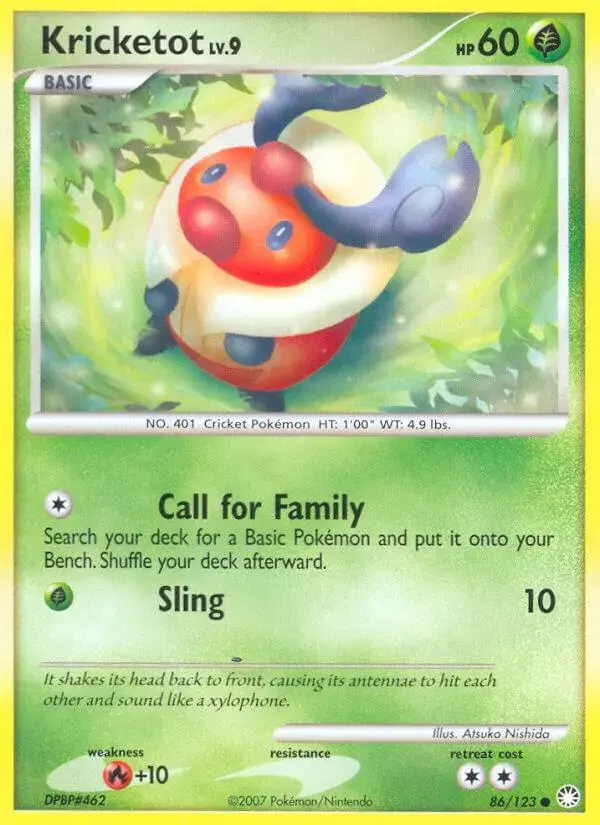Kricketot - Pokemon Mysterious Treasures #86