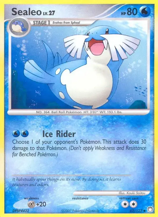 Sealeo - Pokemon Mysterious Treasures #62