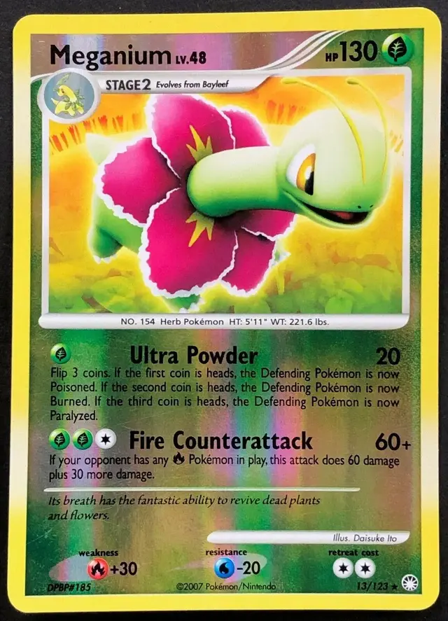 Meganium [Reverse Holo] - Pokemon Mysterious Treasures #13