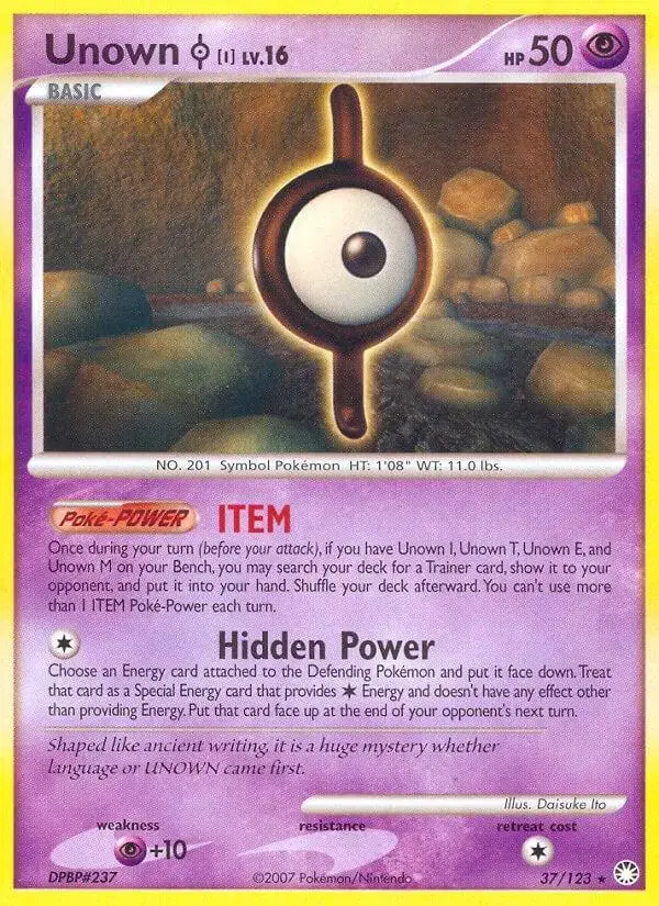 Unown I - Pokemon Mysterious Treasures #37