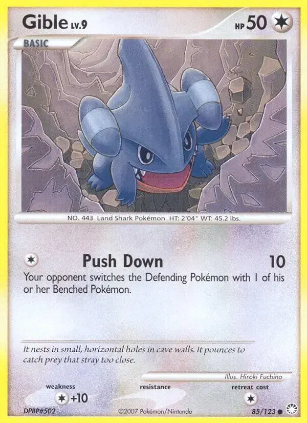 Gible - Pokemon Mysterious Treasures #85