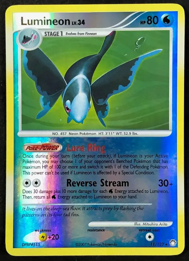 Lumineon [Reverse Holo] - Pokemon Mysterious Treasures #11