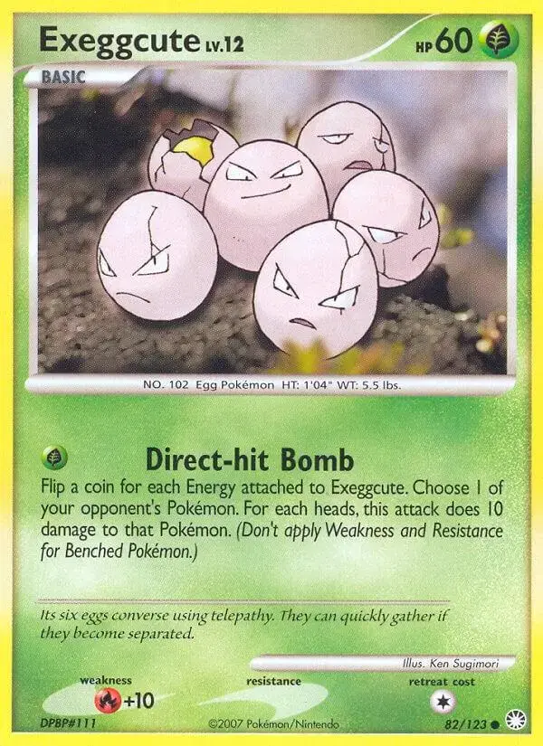 Exeggcute - Pokemon Mysterious Treasures #82