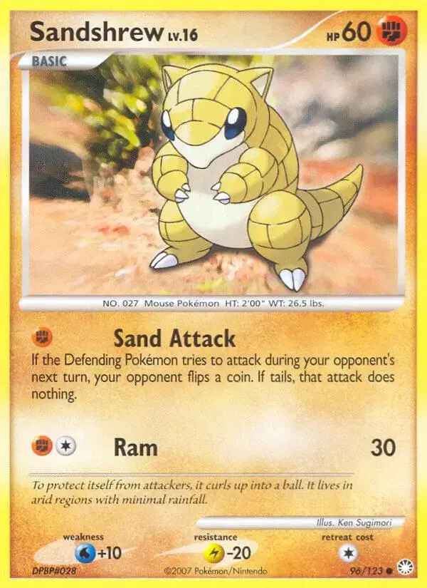 Sandshrew - Pokemon Mysterious Treasures #96