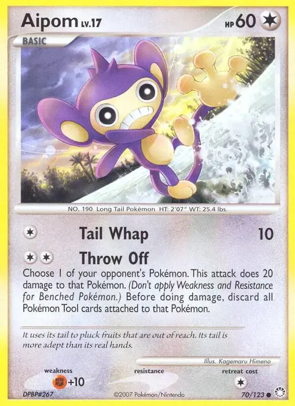 Aipom - Pokemon Mysterious Treasures #70