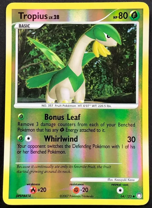 Tropius [Reverse Holo] - Pokemon Mysterious Treasures #64