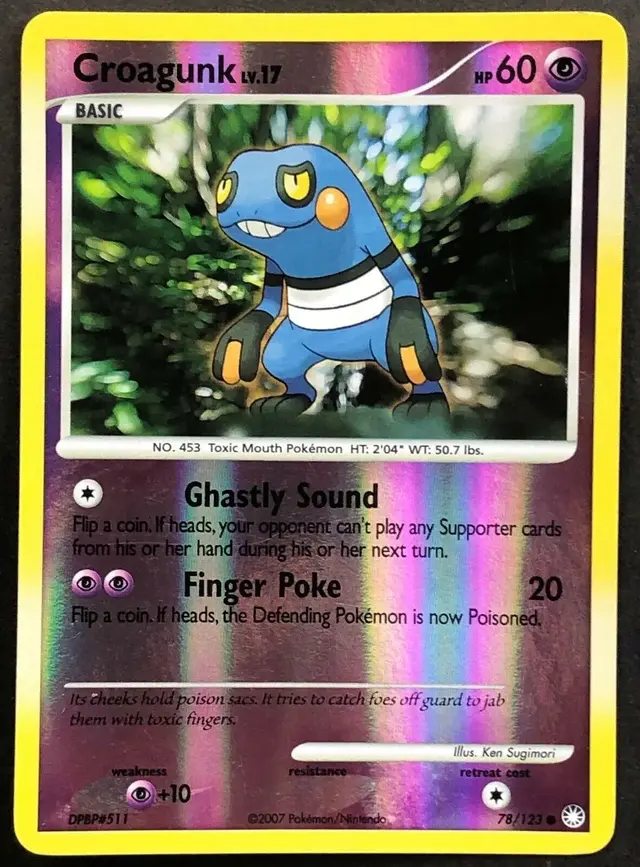 Croagunk [Reverse Holo] - Pokemon Mysterious Treasures #78
