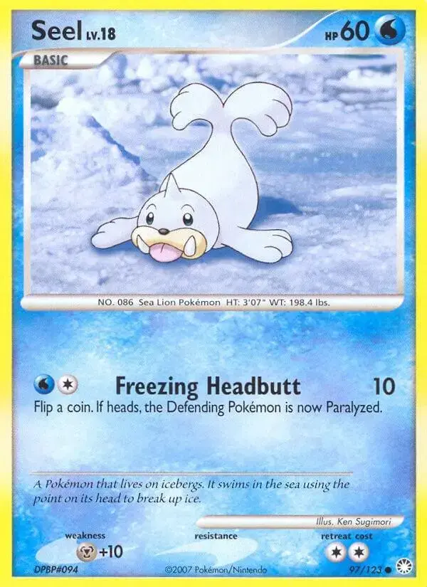 Seel - Pokemon Mysterious Treasures #97