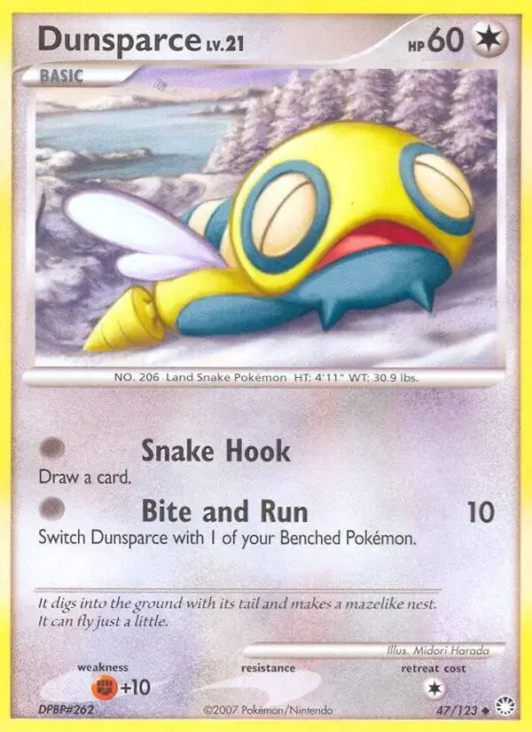 Dunsparce - Pokemon Mysterious Treasures #47