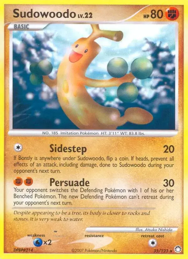 Sudowoodo - Pokemon Mysterious Treasures #35