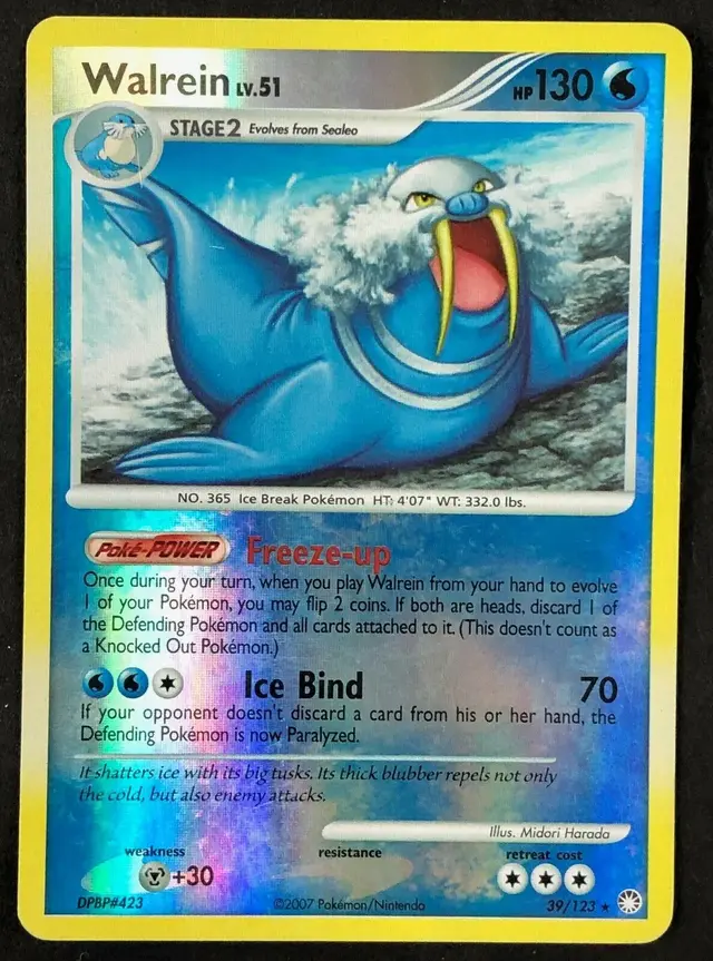 Walrein [Reverse Holo] - Pokemon Mysterious Treasures #39