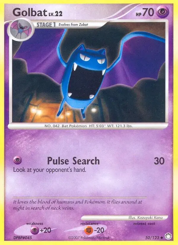Golbat - Pokemon Mysterious Treasures #50