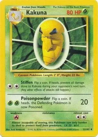 Kakuna - Pokemon Base Set #33