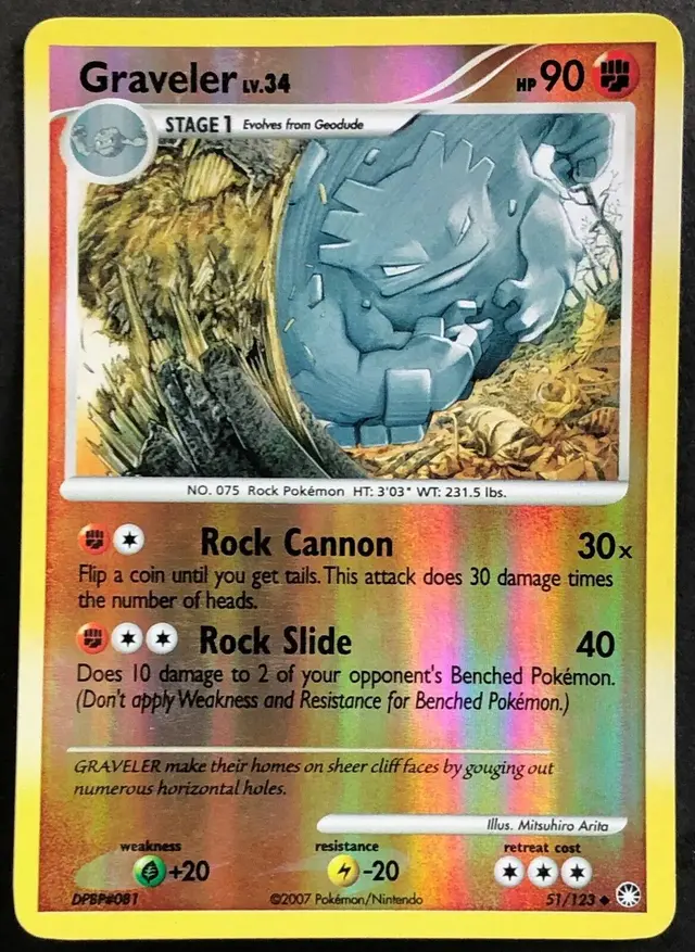 Graveler [Reverse Holo] - Pokemon Mysterious Treasures #51