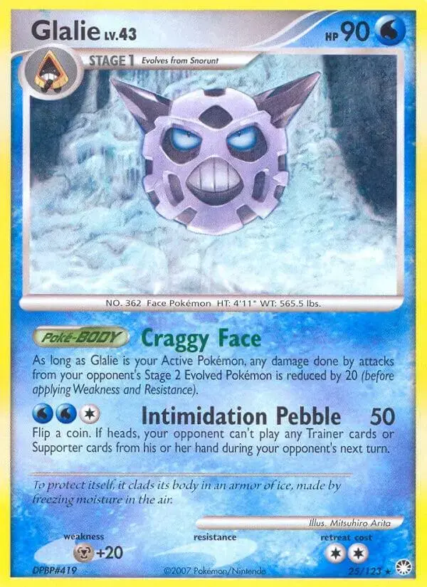 Glalie - Pokemon Mysterious Treasures #25