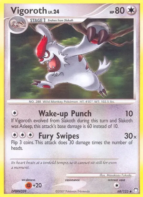 Vigoroth - Pokemon Mysterious Treasures #68