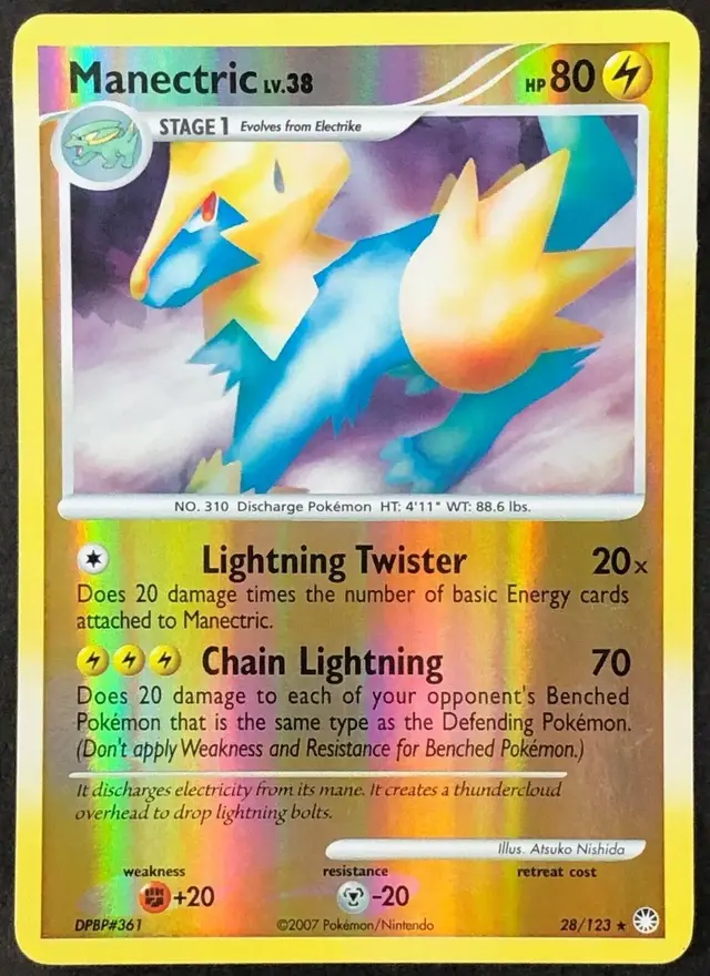 Manectric [Reverse Holo] - Pokemon Mysterious Treasures #28