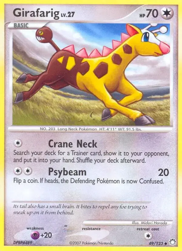 Girafarig - Pokemon Mysterious Treasures #49