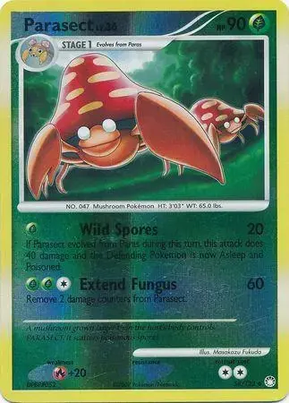 Parasect [Reverse Holo] - Pokemon Mysterious Treasures #58