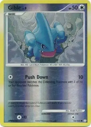 Gible [Reverse Holo] - Pokemon Mysterious Treasures #85