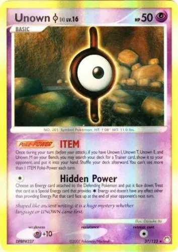 Unown I [Reverse Holo] - Pokemon Mysterious Treasures #37