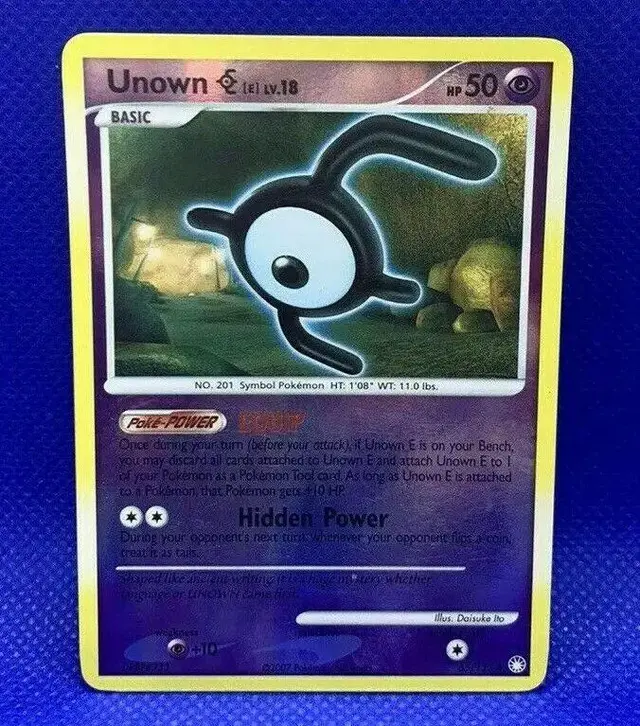 Unown E [Reverse Holo] - Pokemon Mysterious Treasures #65