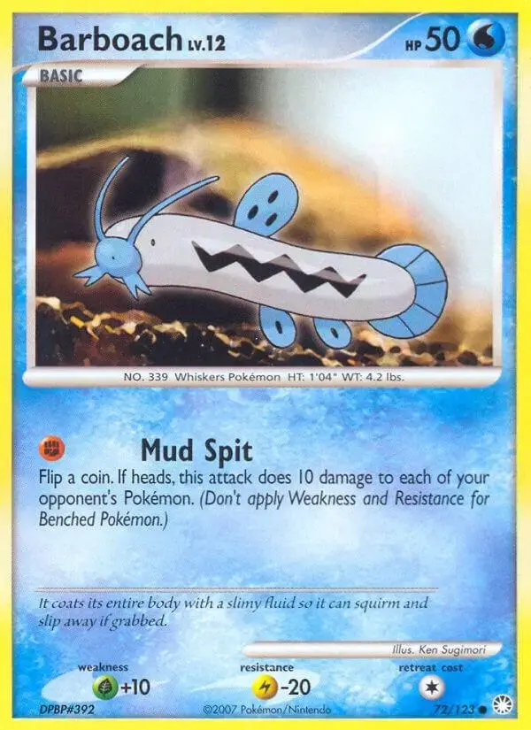 Barboach - Pokemon Mysterious Treasures #72