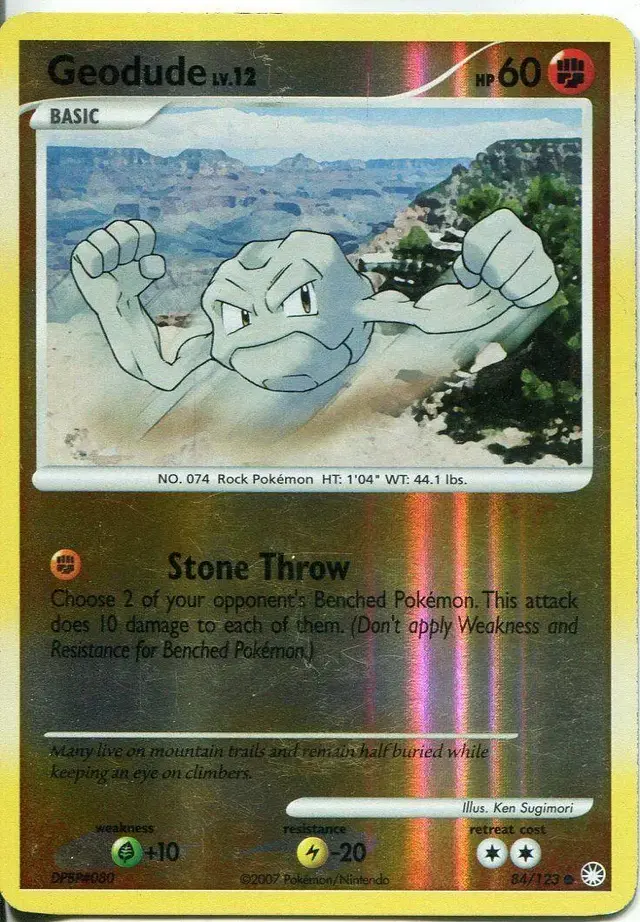 Geodude [Reverse Holo] - Pokemon Mysterious Treasures #84