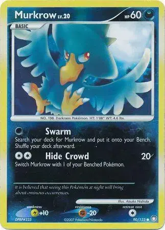 Murkrow [Reverse Holo] - Pokemon Mysterious Treasures #90