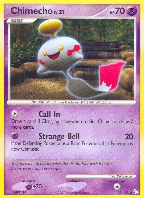 Chimecho - Pokemon Mysterious Treasures #22