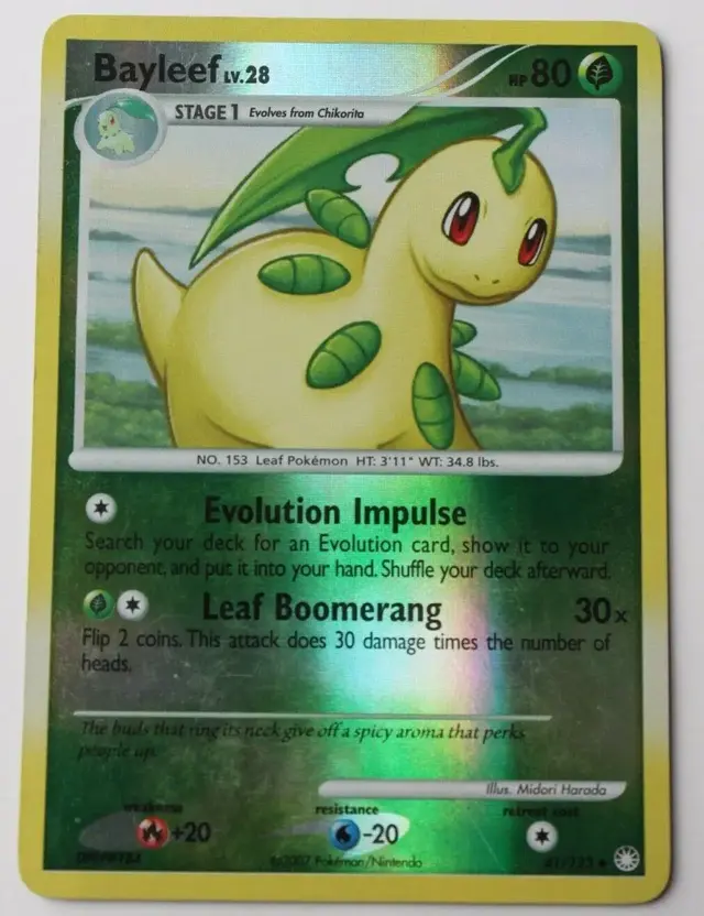 Bayleef [Reverse Holo] - Pokemon Mysterious Treasures #41
