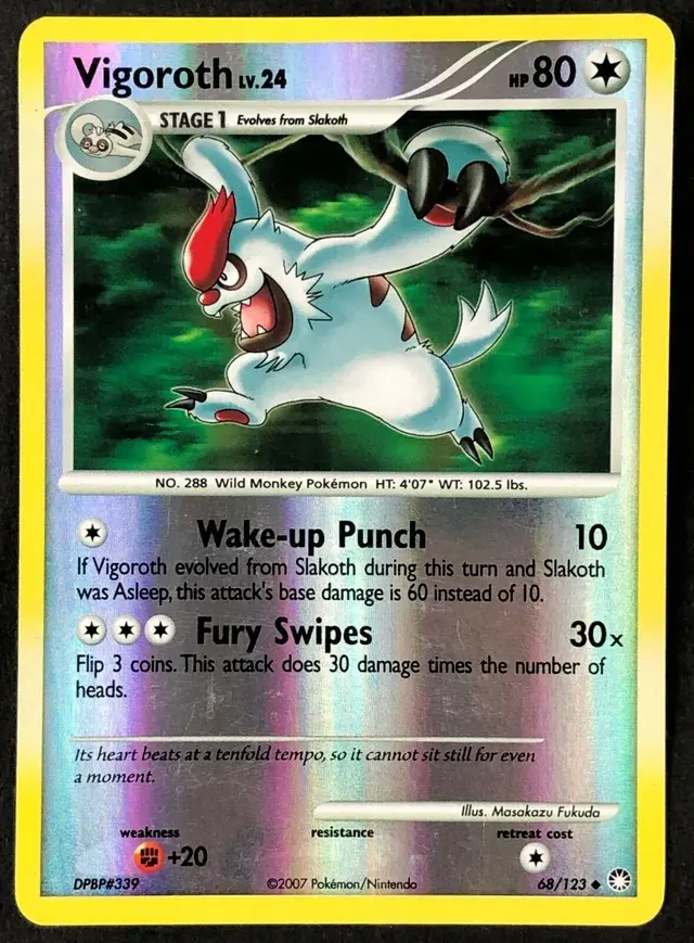 Vigoroth [Reverse Holo] - Pokemon Mysterious Treasures #68