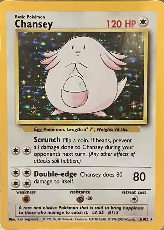 Chansey [1999-2000] - Pokemon Base Set #3