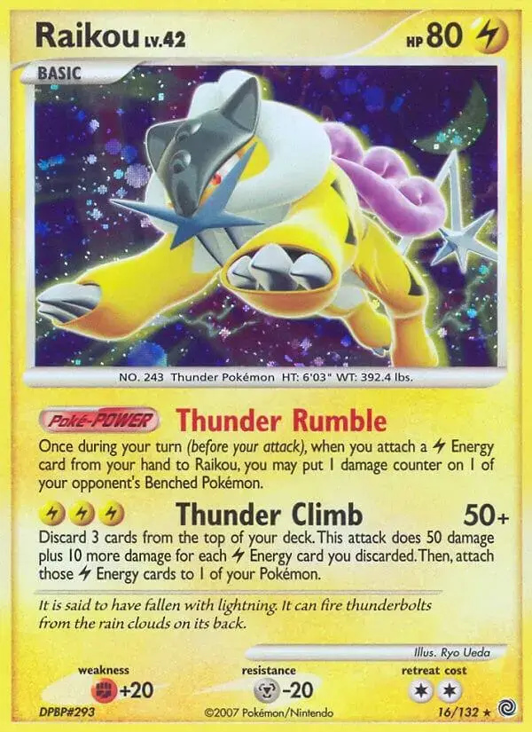 Raikou - Pokemon Secret Wonders #16