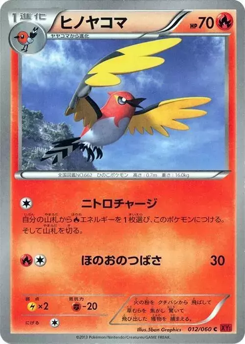 Fletchinder [1st Edition] - Pokemon Japanese Collection Y #12