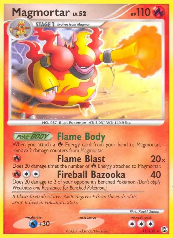 Magmortar - Pokemon Secret Wonders #31