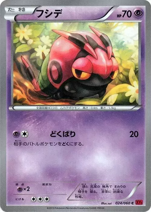 Venipede [1st Edition] - Pokemon Japanese Collection Y #24
