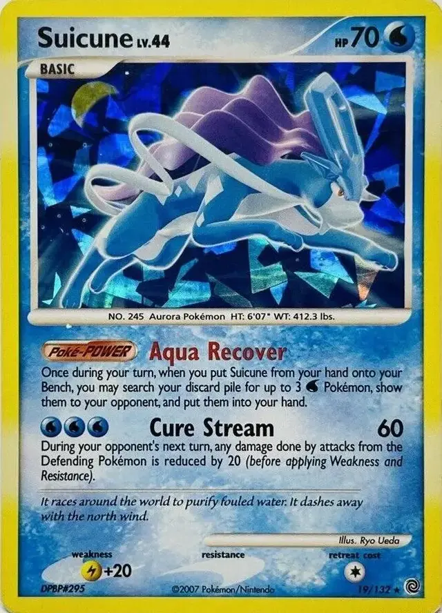 Suicune [Cracked Ice] - Pokemon Secret Wonders #19