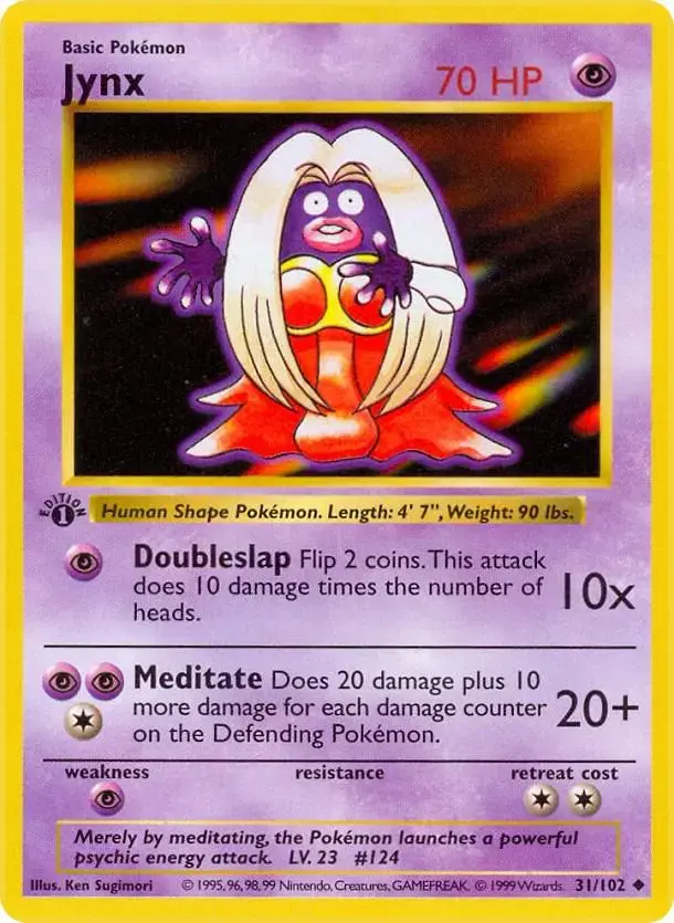 Jynx [1st Edition] - Pokemon Base Set #31
