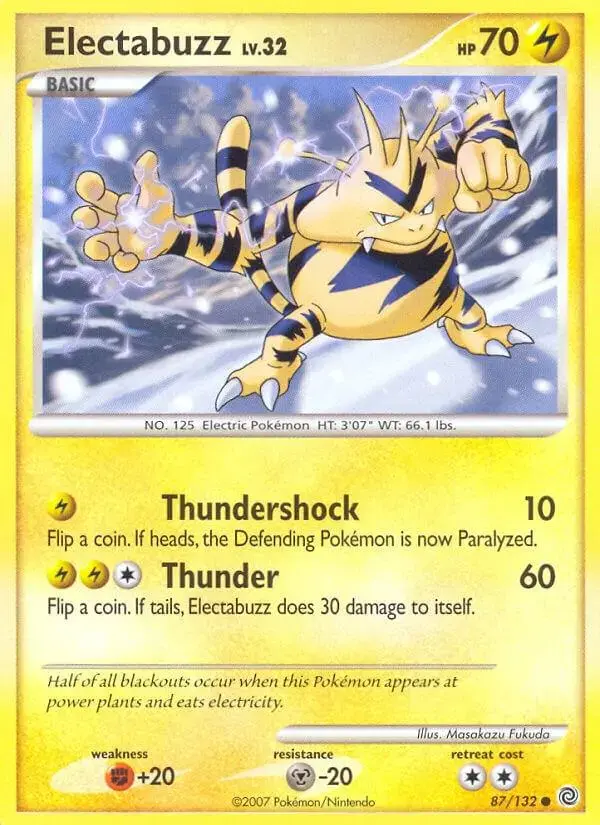 Electabuzz - Pokemon Secret Wonders #87