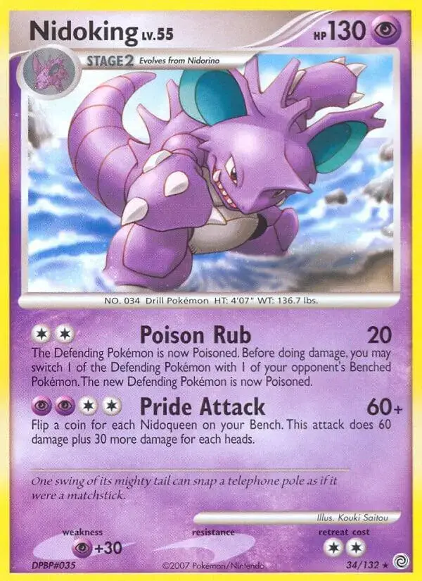 Nidoking - Pokemon Secret Wonders #34