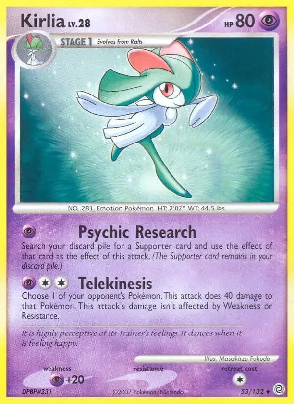 Kirlia - Pokemon Secret Wonders #53