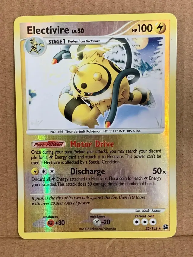 Electivire [Reverse Holo] - Pokemon Secret Wonders #25