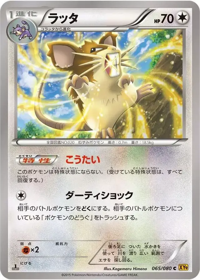 Raticate - Pokemon Japanese Rage of the Broken Heavens #65