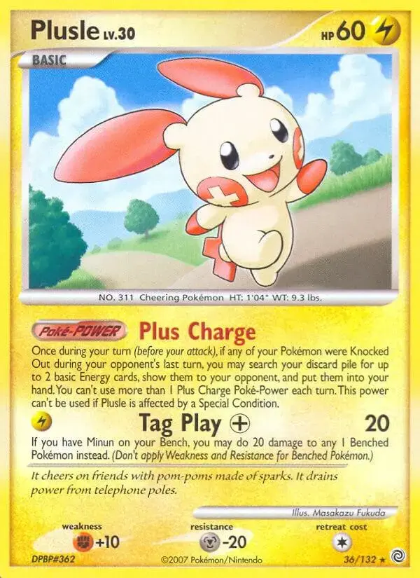 Plusle - Pokemon Secret Wonders #36
