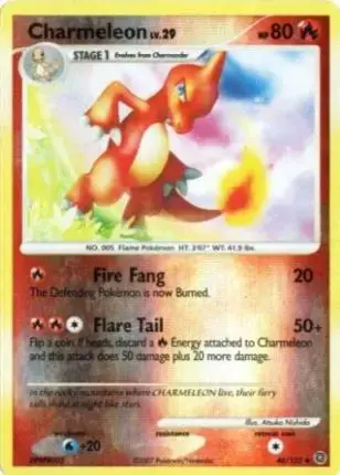 Charmeleon [Reverse Holo] - Pokemon Secret Wonders #46