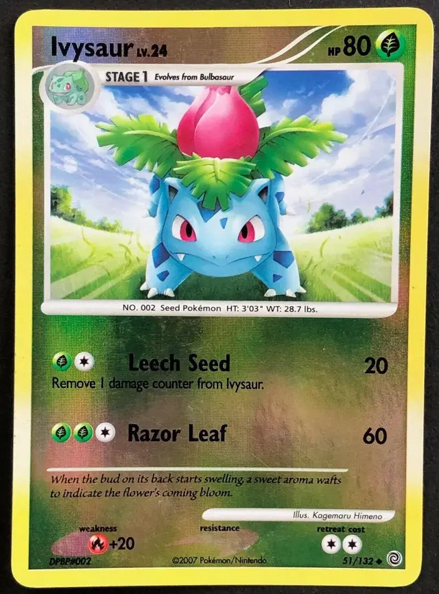 Ivysaur [Reverse Holo] - Pokemon Secret Wonders #51